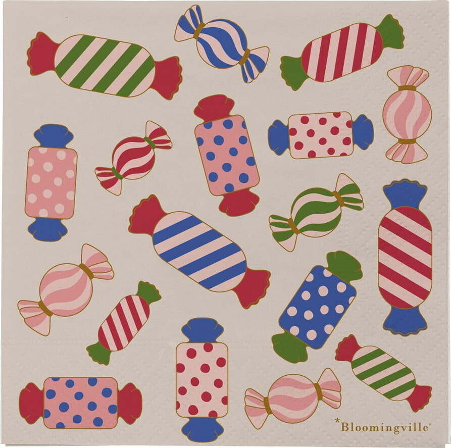 Papírové ubrousky v sadě 20 ks 33x33 cm Caramella – Bloomingville