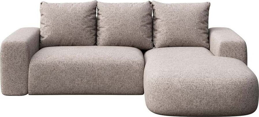 Šedá rohová pohovka (pravý roh/s lenoškou) Monce – Rodier