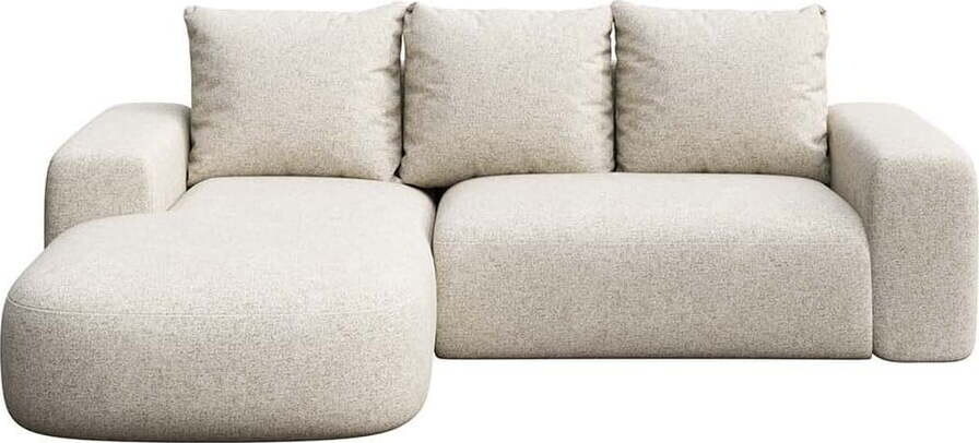 Béžová rohová pohovka (levý roh/s lenoškou) Monce – Rodier