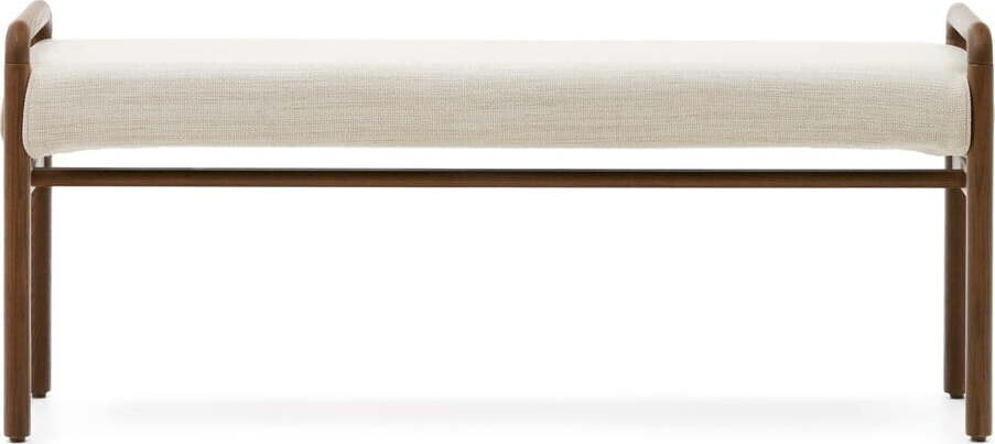 Krémová/v přírodní barvě žinylková lavice Macaret – Kave Home