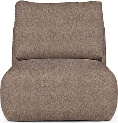 Hnědé křeslo z textilie bouclé Mirel – Rodier