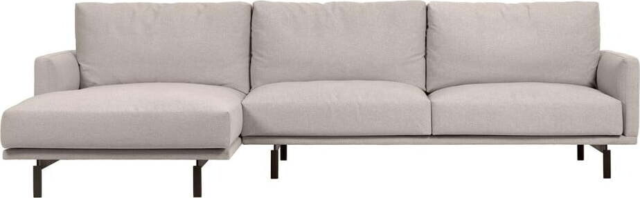 Béžová žinylková rohová pohovka (levý roh/s lenoškou) Galene – Kave Home