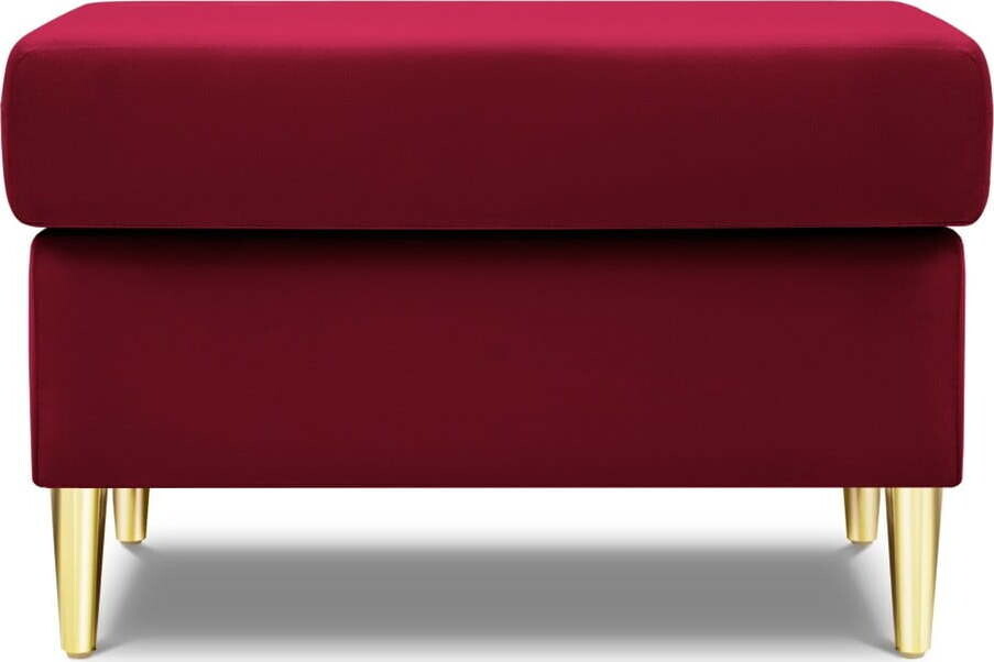 Červená sametová podnožka Kyoto – Cosmopolitan Design