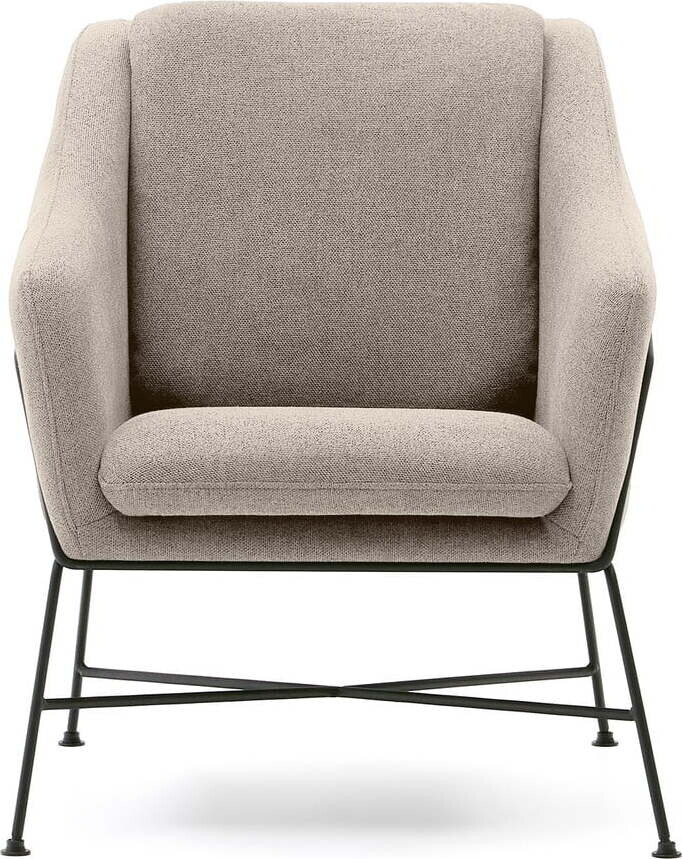 Béžové křeslo Brida – Kave Home