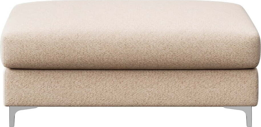 Béžová podnožka z textilie bouclé Rene – Rodier