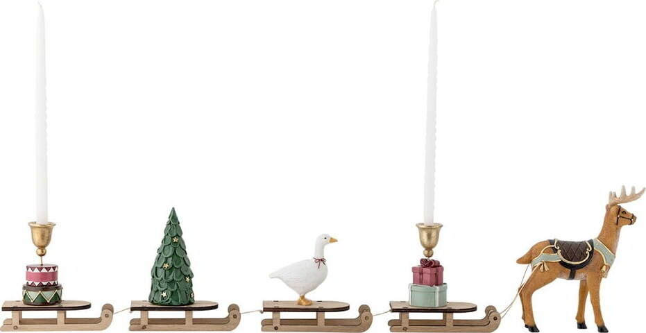 Polyresinový svícen s vánočním motivem Dasher – Bloomingville