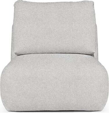 Světle šedé křeslo z textilie bouclé Mirel – Rodier