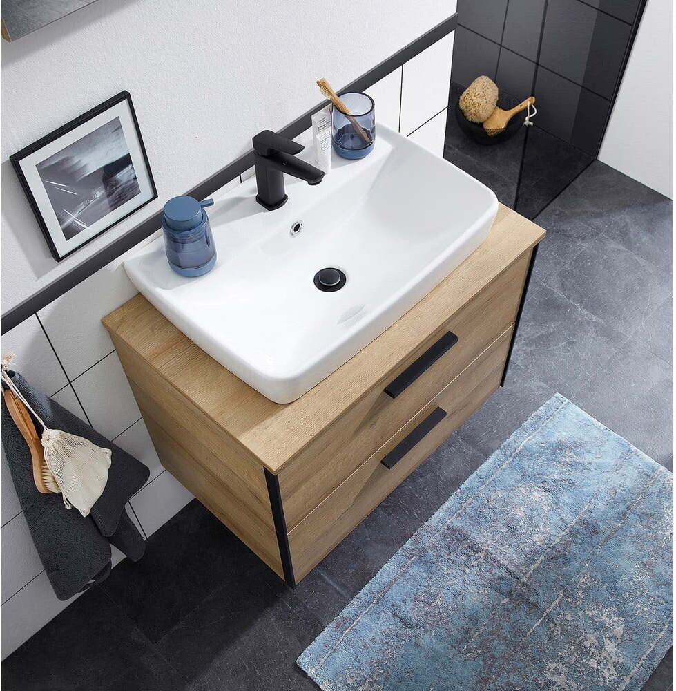 Deska pod umyvadlo v dekoru dubu v přírodní barvě Quickset 395 – Pelipal