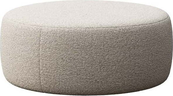 Béžová podnožka z textilie bouclé Monce – Rodier