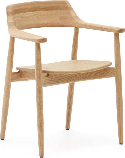 Jídelní židle z dubového dřeva v přírodní barvě Fondes – Kave Home