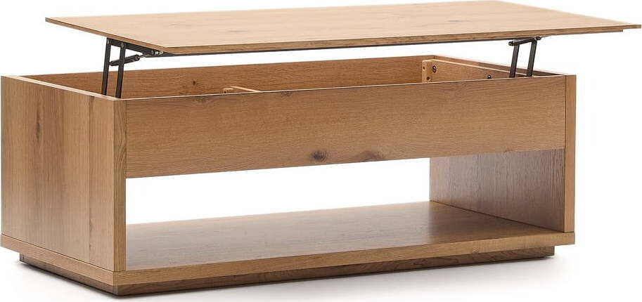 Konferenční stolek v dekoru dubu v přírodní barvě 60x120 cm Alguema – Kave Home
