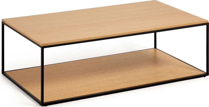 Konferenční stolek s deskou v dubovém dekoru v přírodní barvě 60x110 cm Yoana – Kave Home