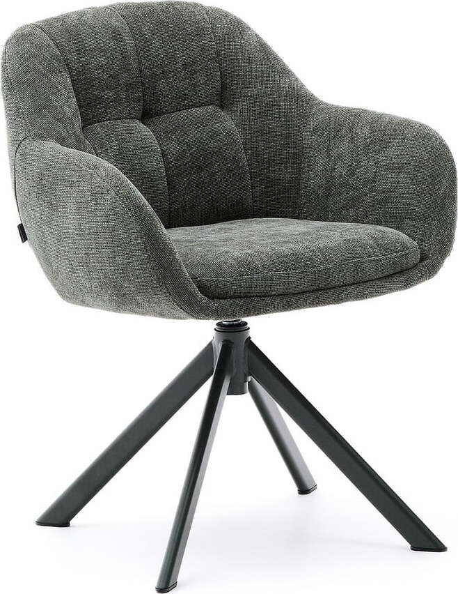 Tmavě zelená jídelní židle Dorina – Kave Home