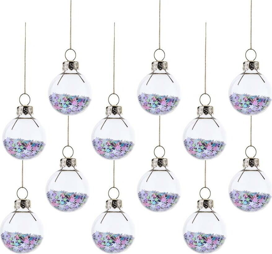Skleněné vánoční koule v sadě 12 ks ø 3 cm Stars Mini – Sass & Belle