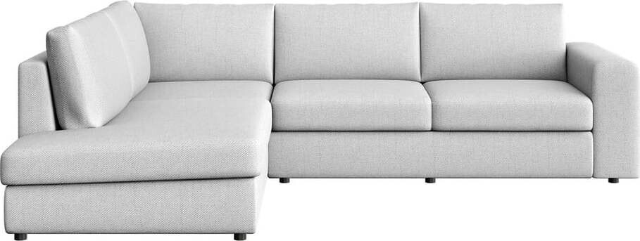 Světle šedá rohová pohovka (levý roh/do L) Baga – Rodier