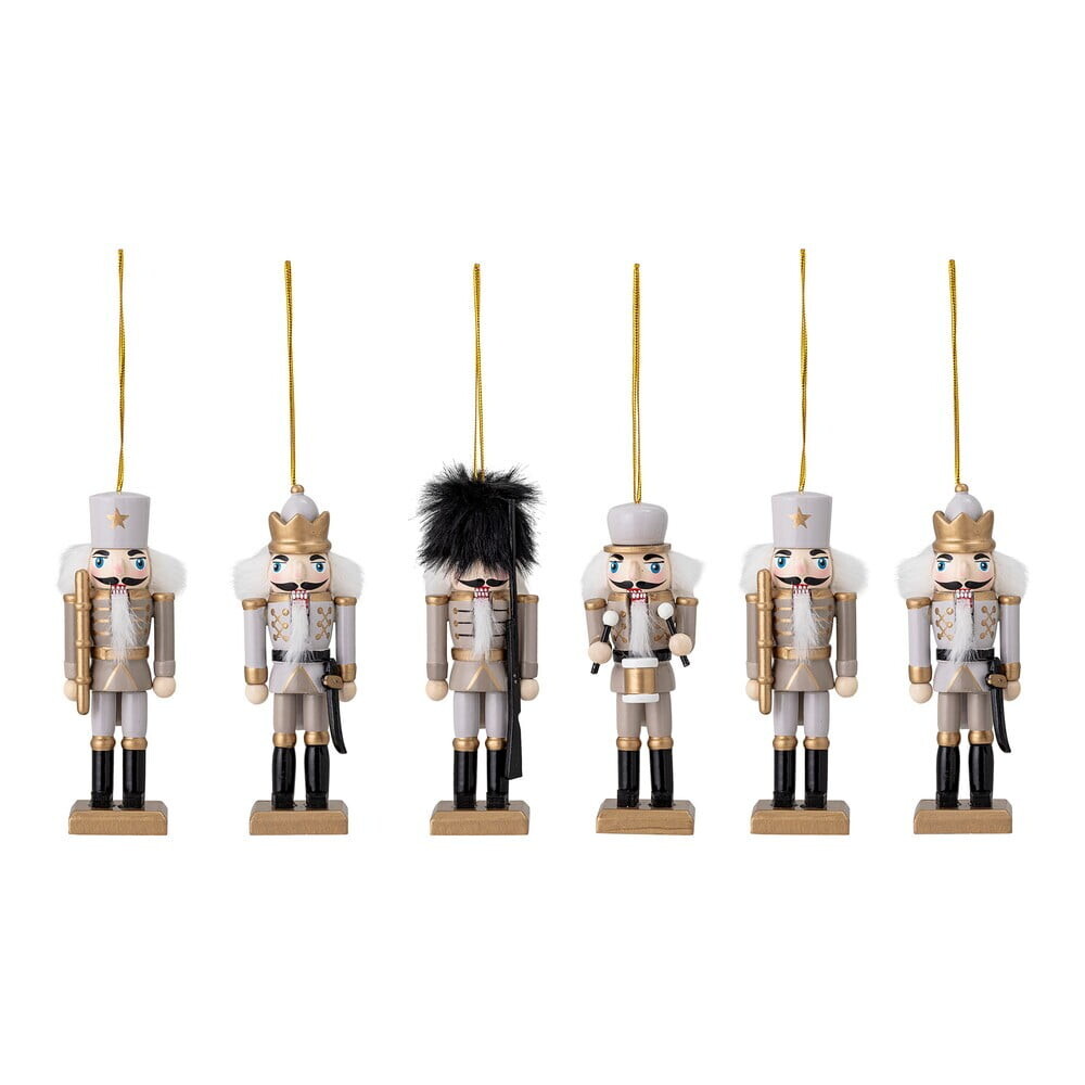 Dřevěné vánoční ozdoby v sadě 6 ks 13 cm Nikita – Bloomingville