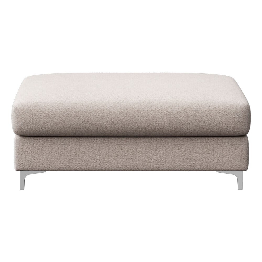 Světle šedá podnožka z textilie bouclé Rene – Rodier