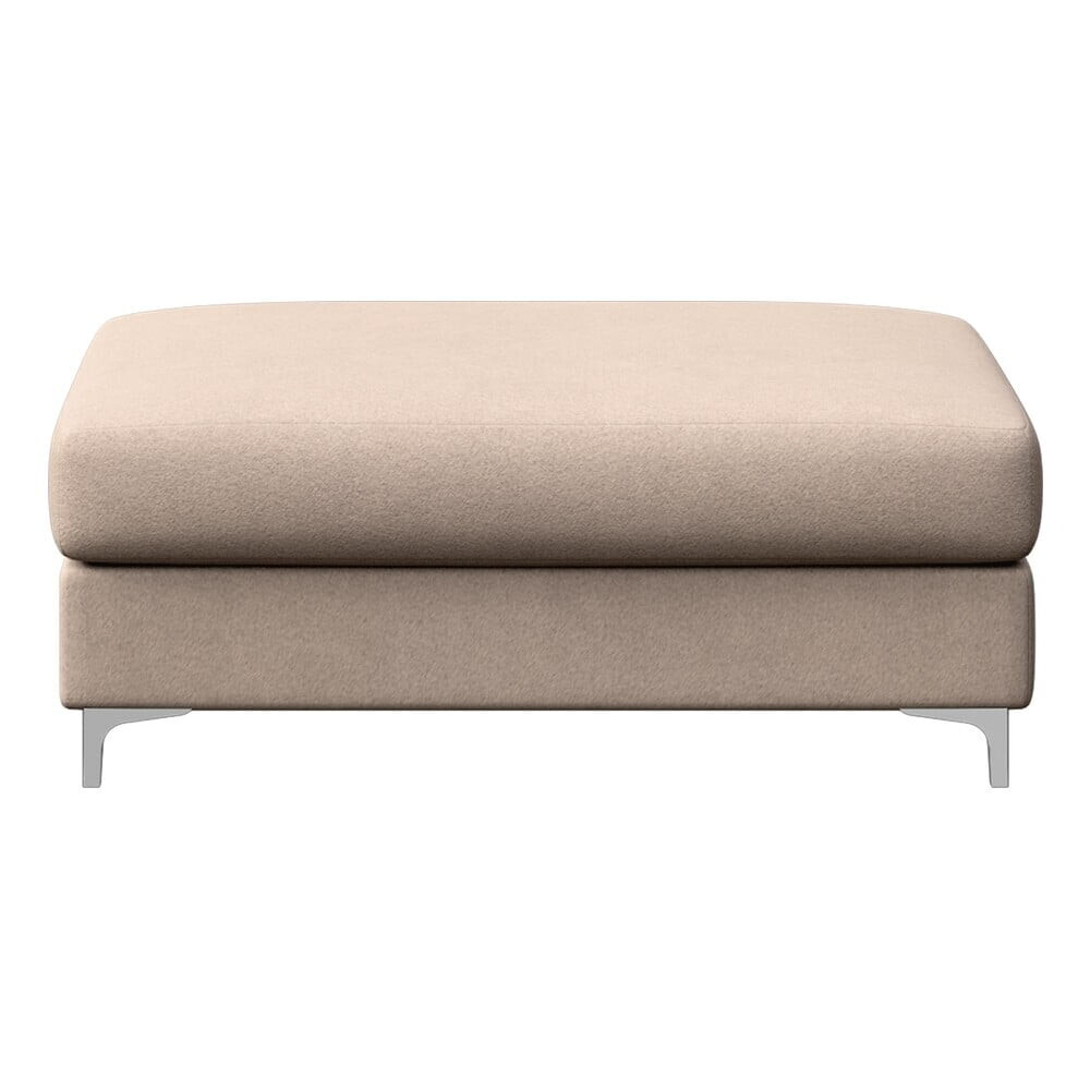 Béžová sametová podnožka Rene – Rodier