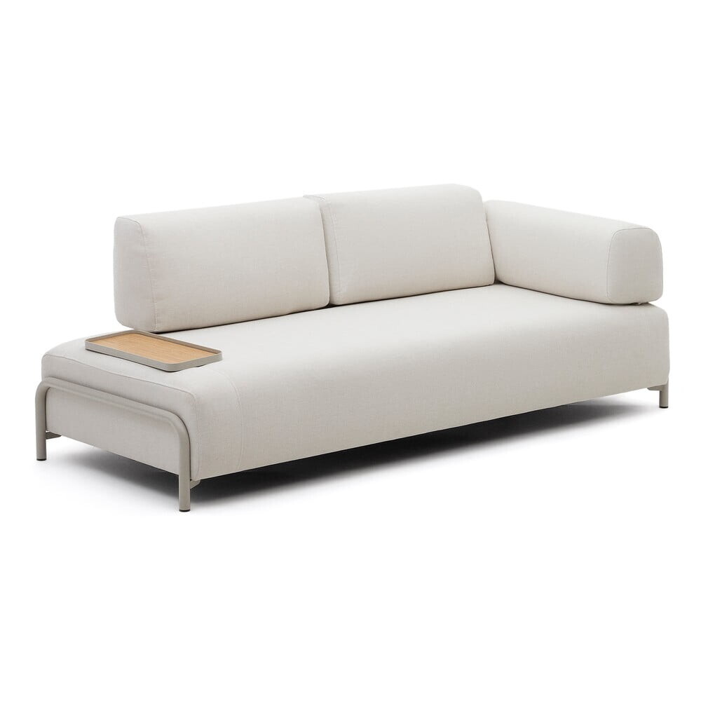 Béžová žinylková modulární pohovka 232 cm Compo – Kave Home