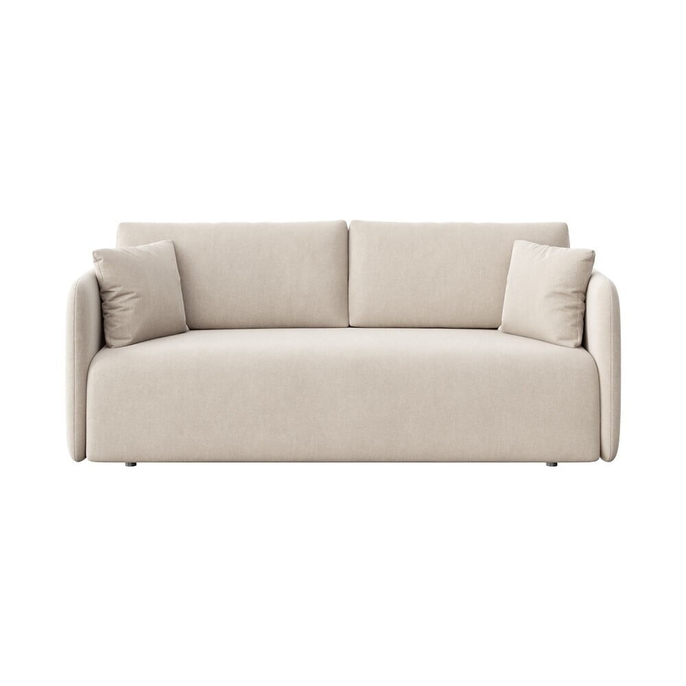 Béžová sametová rozkládací pohovka 220 cm Chaum – Rodier