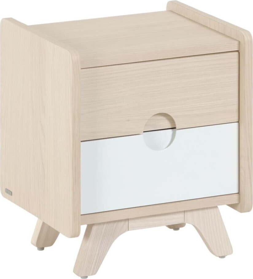 Dětský noční stolek v dekoru jasanu v přírodní barvě Nunila – Kave Home