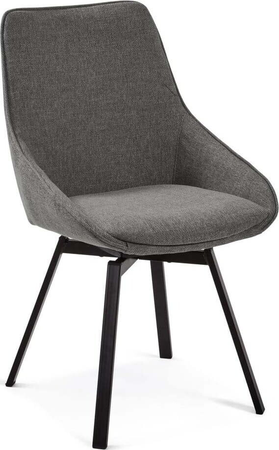 Tmavě šedá jídelní židle Jenna – Kave Home