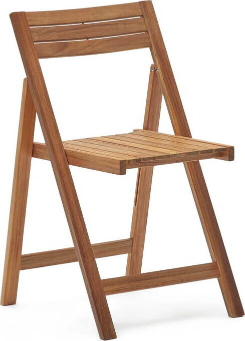 Dřevěná zahradní židle v přírodní barvě Sadirar – Kave Home