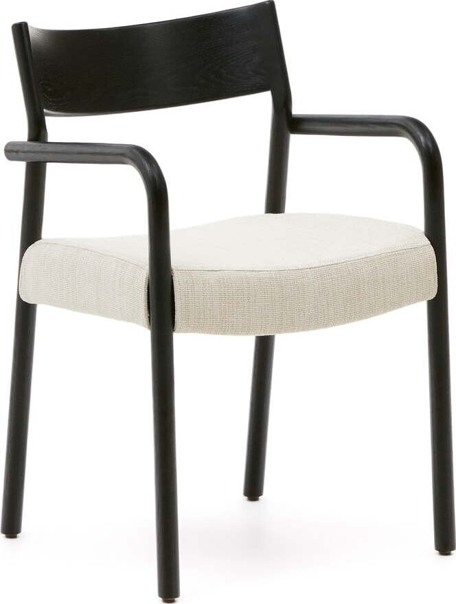 Černá/béžová jídelní židle Falconera – Kave Home