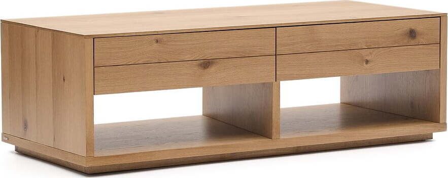 Konferenční stolek v dekoru dubu v přírodní barvě 60x140 cm Alguema – Kave Home