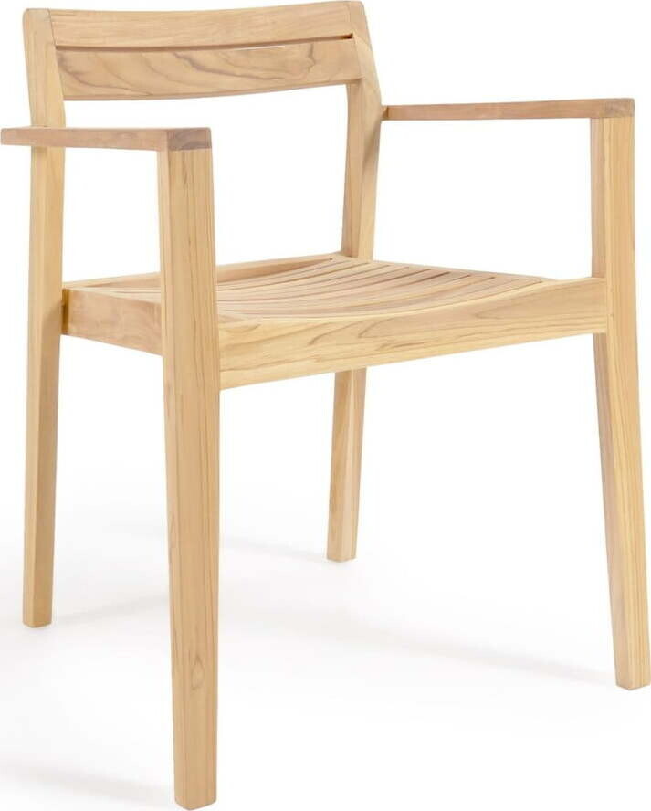 Dřevěná zahradní židle v přírodní barvě Victoire – Kave Home