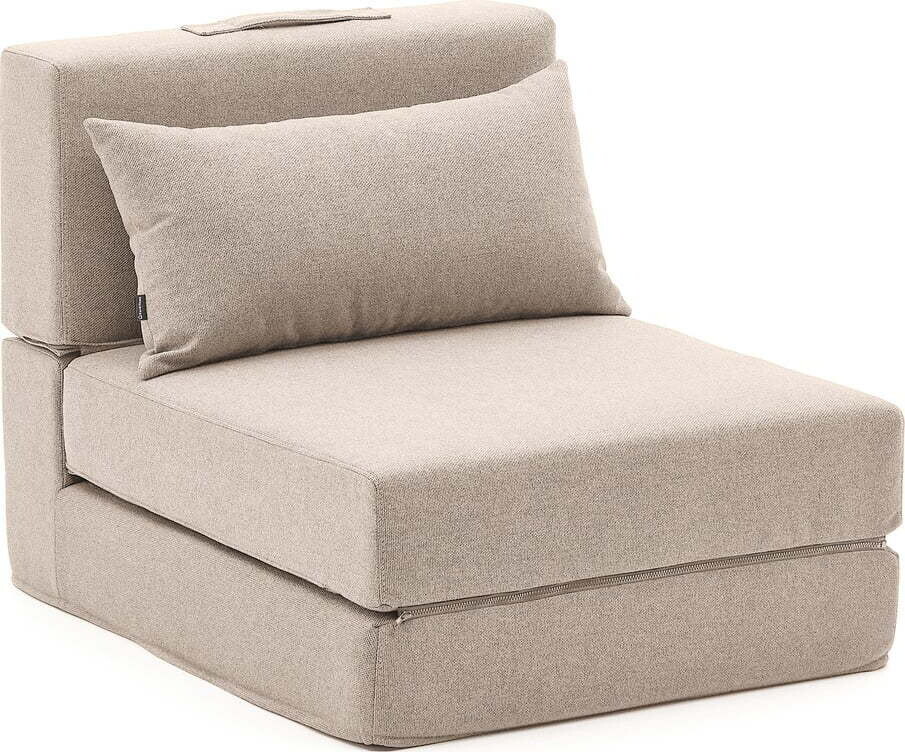 Rozkládací křeslo šedobéžové Arty – Kave Home