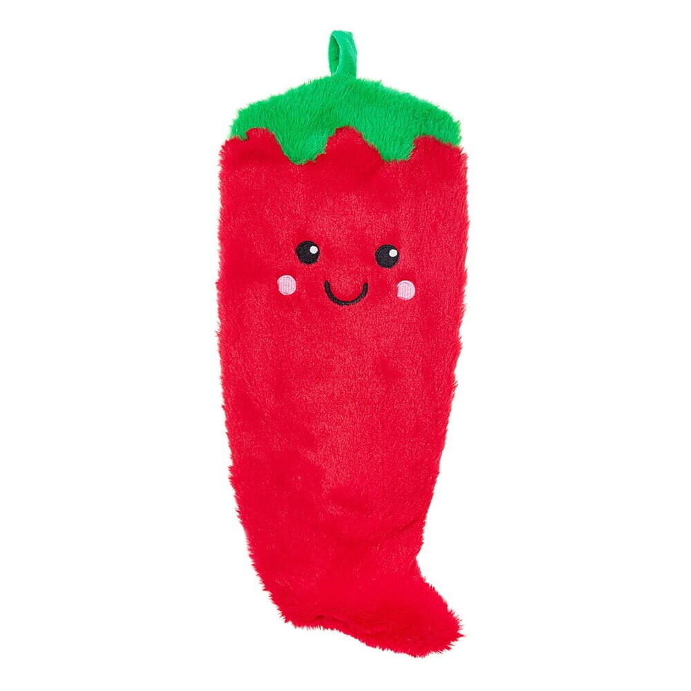 Červený termofor z mikroplyše 900 ml Chilli – Sass & Belle