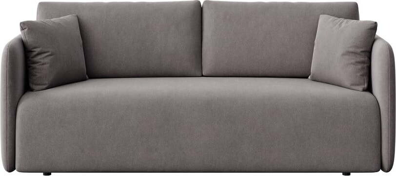 Šedá sametová rozkládací pohovka 220 cm Chaum – Rodier