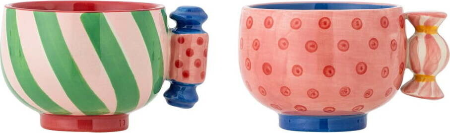 Šálky na espresso s vánočním motivem z kameniny v sadě 2 ks 250 ml Caramella – Bloomingville