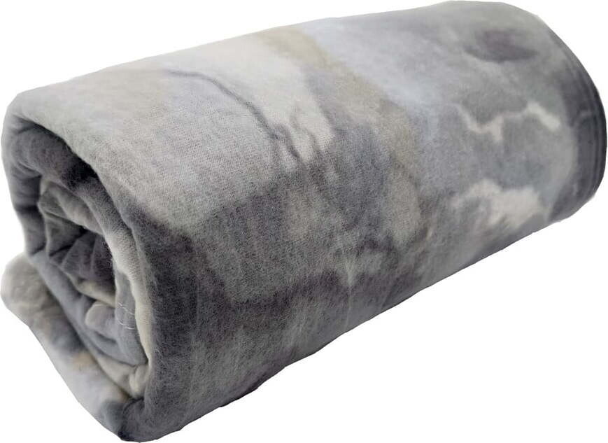Šedá fleecová deka 150x200 cm Marble – JAHU collections