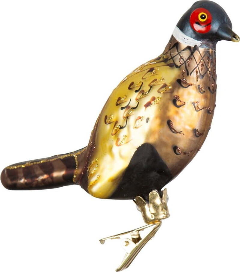 Skleněná ručně vyrobená vánoční ozdoba 18,5 cm Bird – Sass & Belle