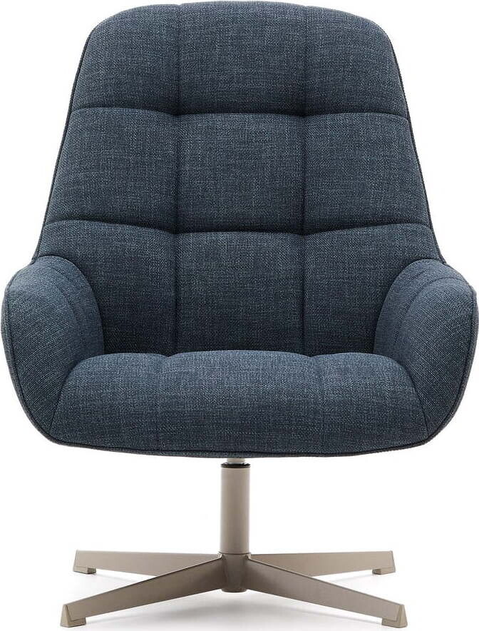 Otočné křeslo šedomodré Jaspe – Kave Home