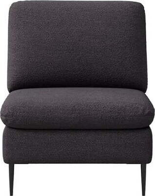 Černé křeslo z textilie bouclé Belle – Rodier