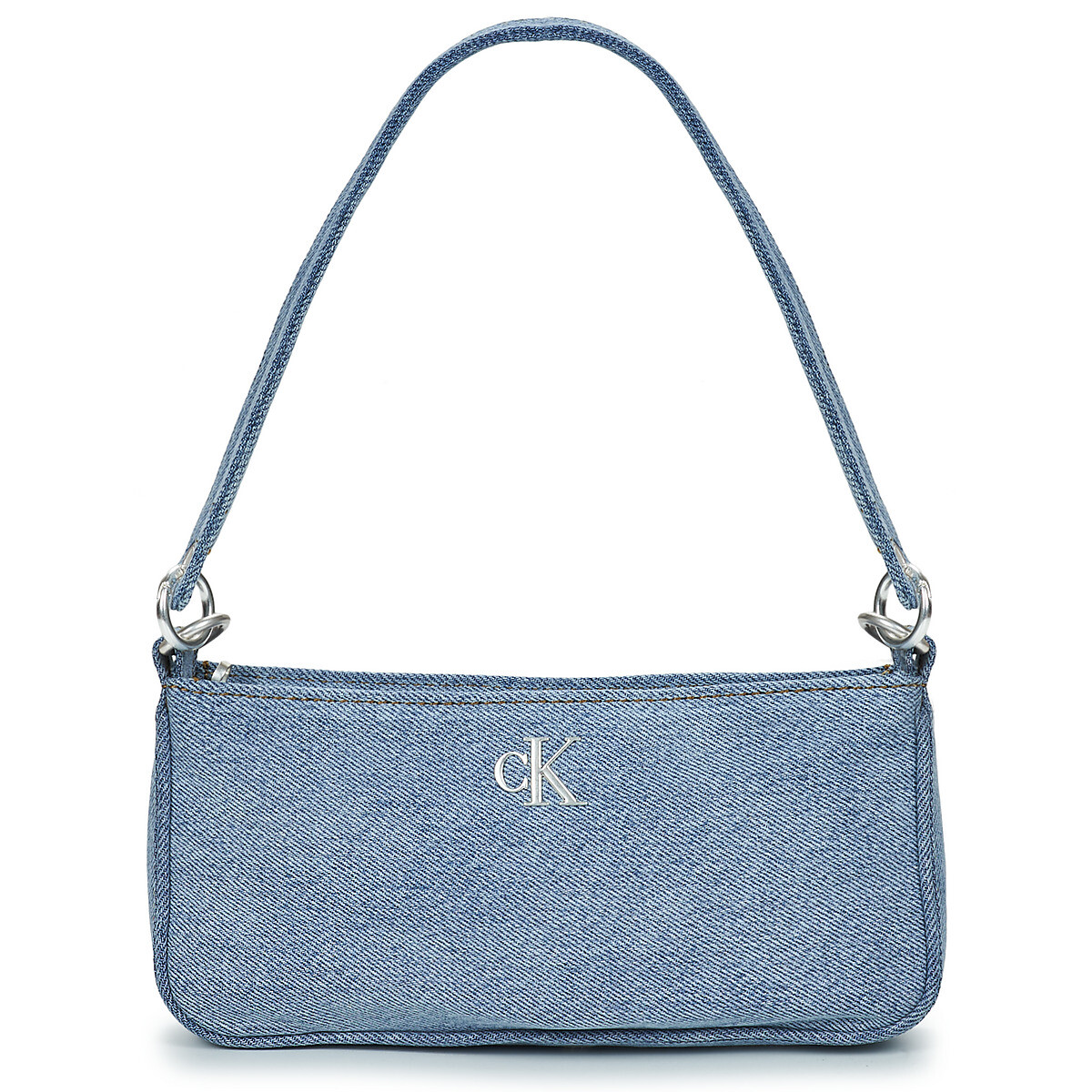 Calvin Klein Jeans  DENIM SHOULDER POUCH W/STRAP  Modrá