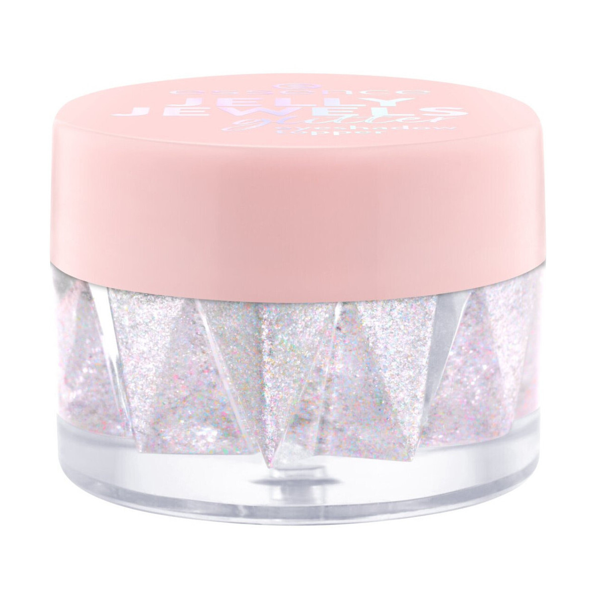 Essence  Glitter Eyeshadow Jelly Jewels - 02 Celestial Shimmer  Bílá