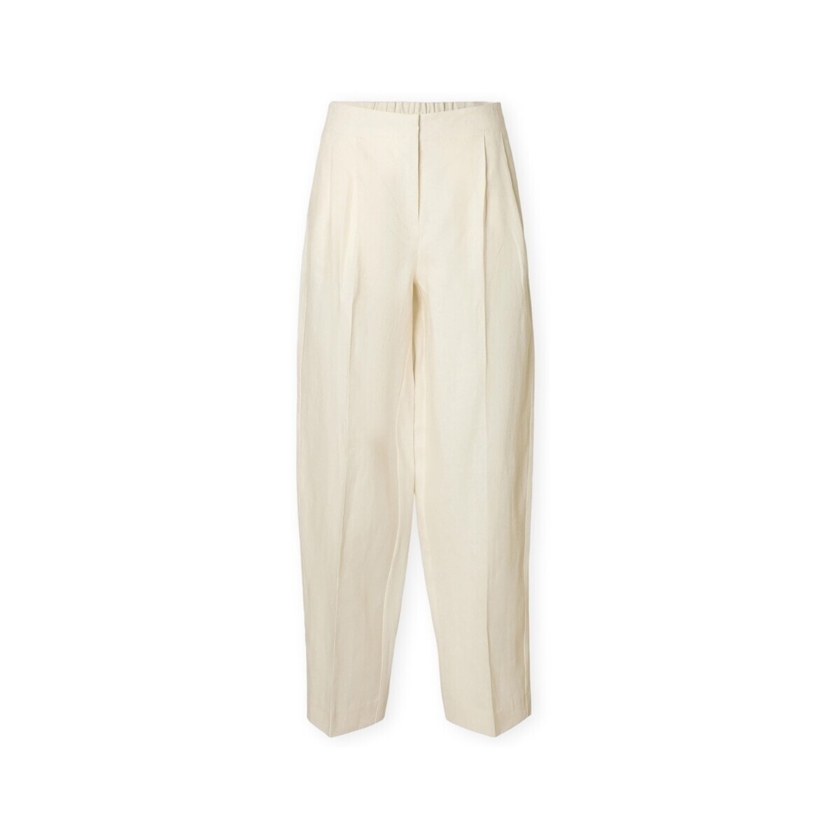 Selected  W Barrel Lia Trousers - Birch  Béžová