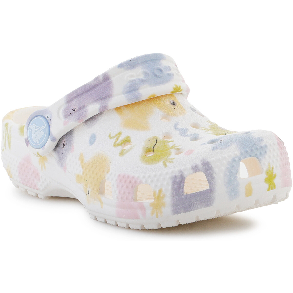 Crocs  Classic Pastel Pets Clog T 210989-0WV Chalk  Bílá
