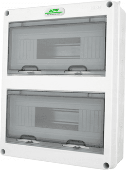 Elektroinstalační rozvaděč Adelid APV-RH-24, 2x12M IP65, IK08