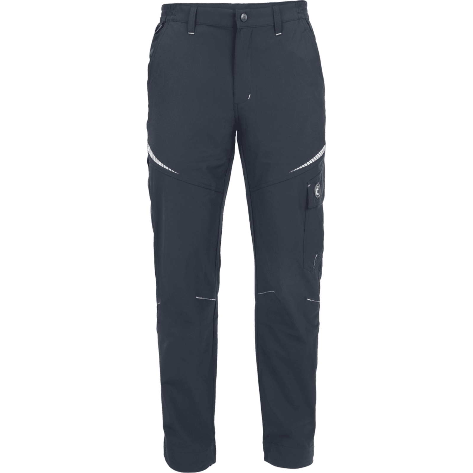 Cerva EMERTON S-STRETCH Kalhoty pracovní do pasu černá/šedá 44