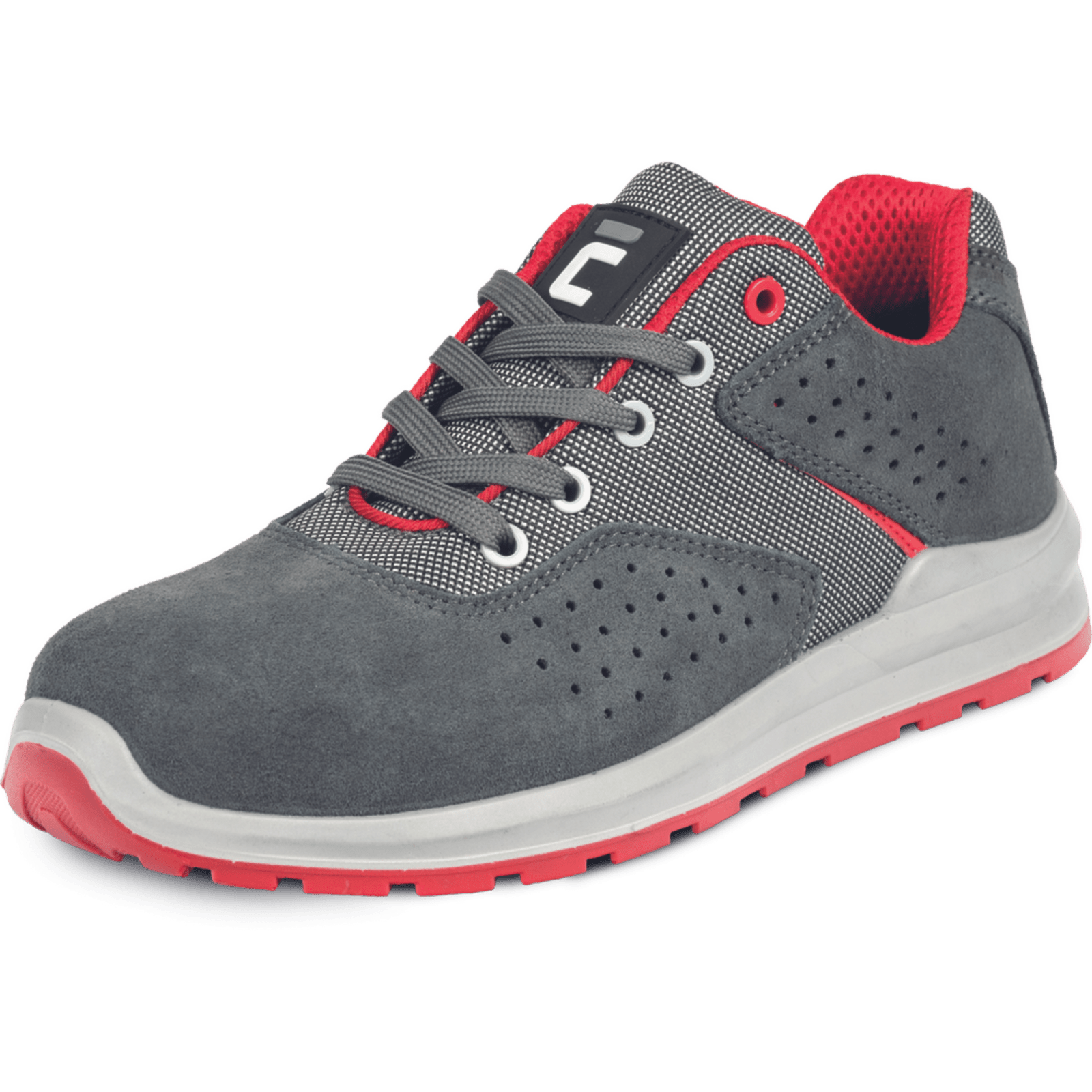 Cerva GRIMMA O1 SR Obuv šedá/červená 37