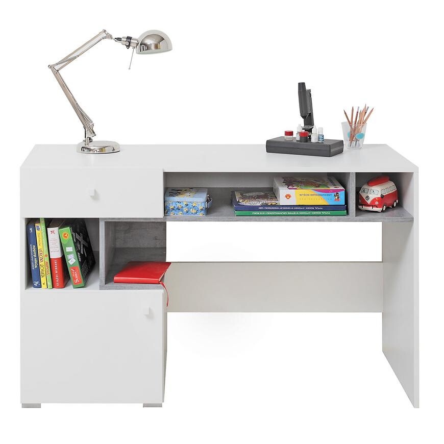 Stůl Sigma Si10 Bílý Lux/Beton