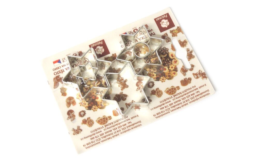 Sada vykrajovátek - hvězdičky malé 3ks - Felcman