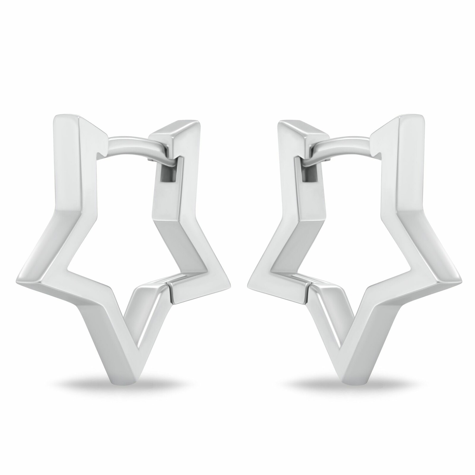 Brilio Silver Originální stříbrné náušnice ve tvaru hvězdy EA1173W