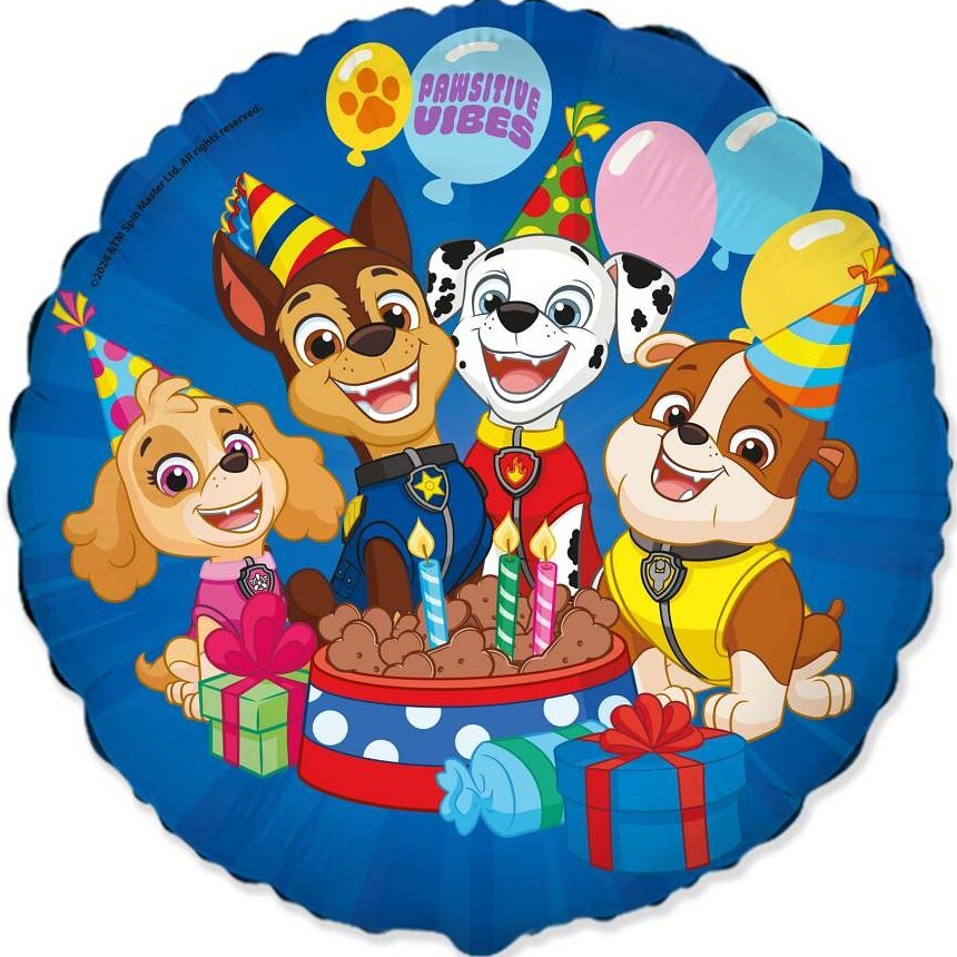 Balónek fóliový Paw Patrol na oslavě 46 cm