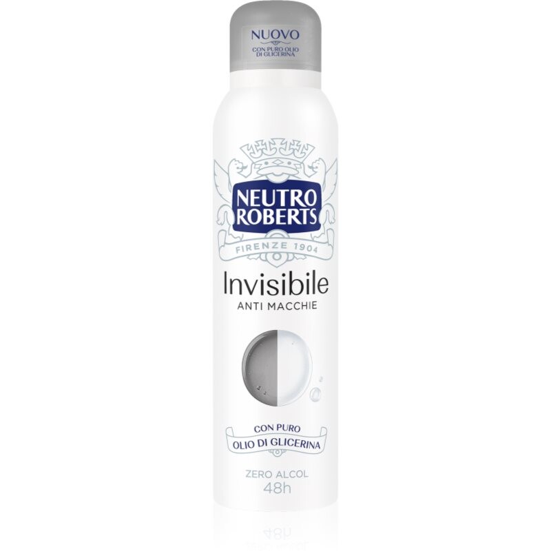 Neutro Roberts Invisible Anti Macchie osvěžující deodorant ve spreji s 48hodinovým účinkem 150 ml